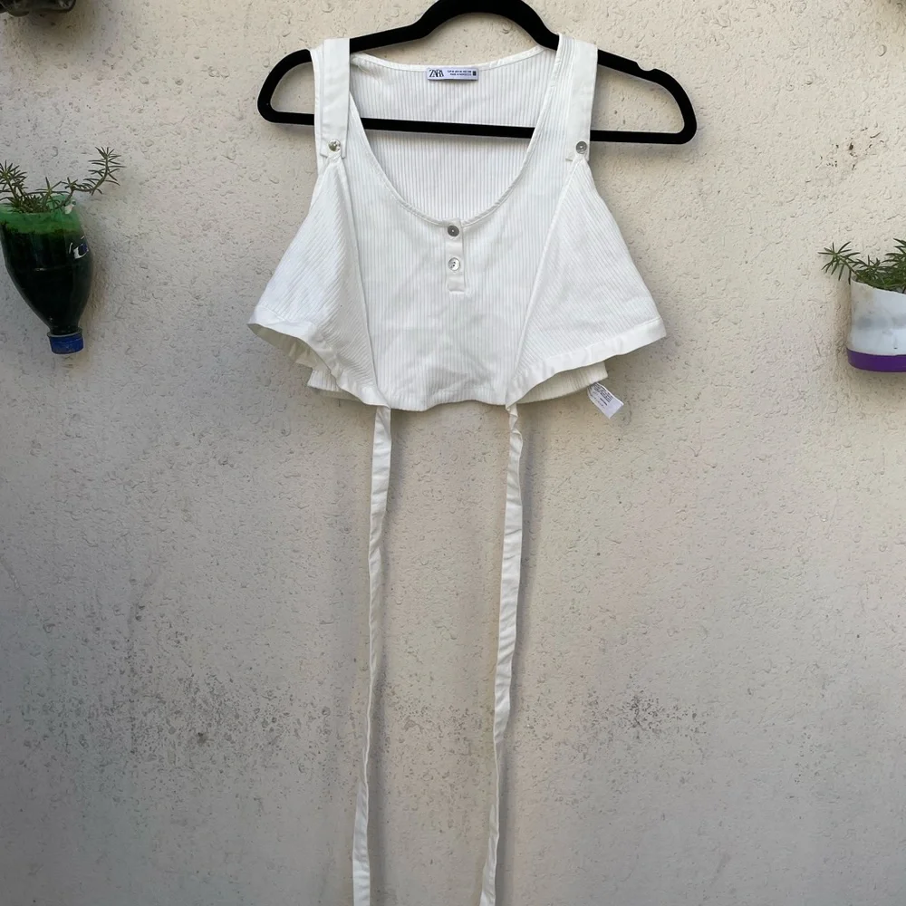 Zara brand new limited edition bohemian summer crop top (cotton) - Picture 4 of 9